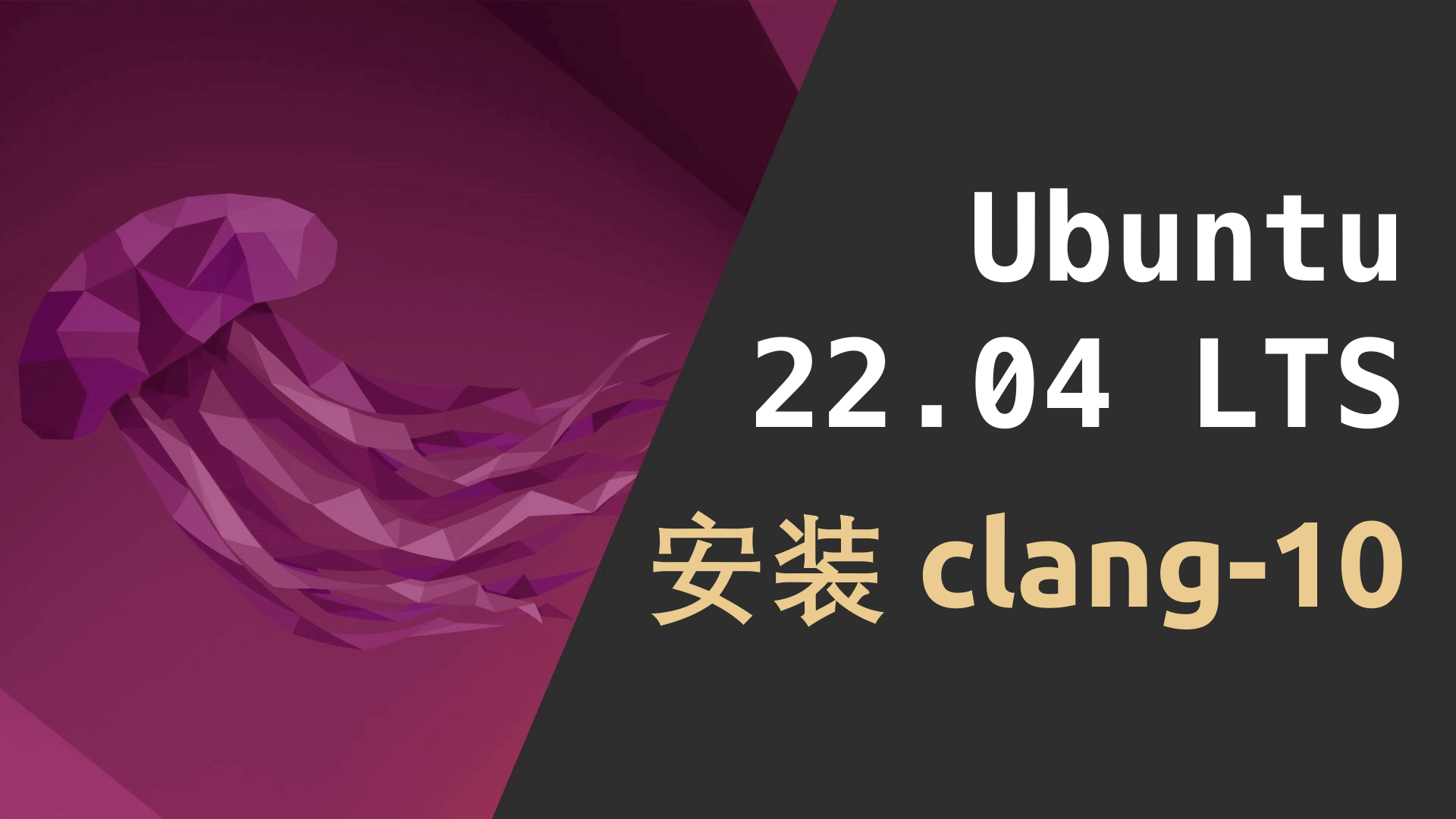 Ubuntu 22.04 LTS 64位系统安装 clang10 版本